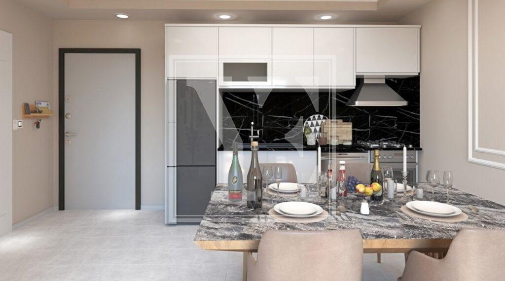 Nice garden duplex 3+1 for investment in the beautiful area in Payallar