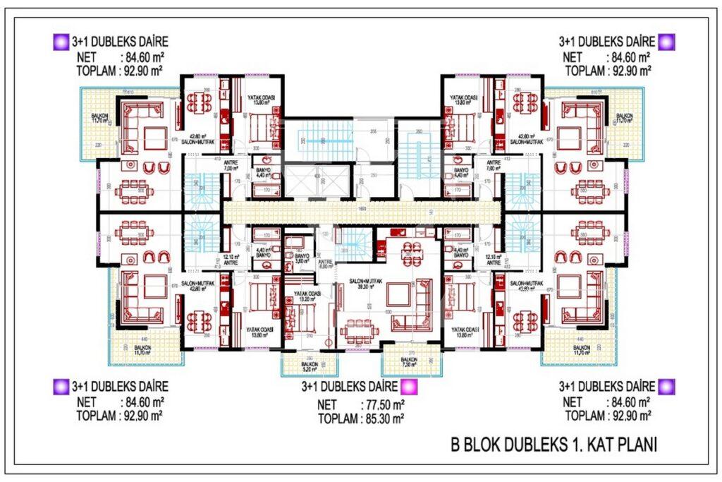 Erstaunliche Dach-Maisonette 3+1 als Investition in der schönen Gegend von Mahmutlar