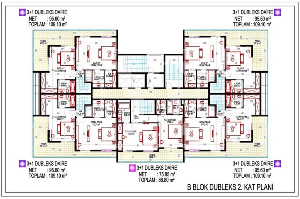 Erstaunliche Dach-Maisonette 3+1 als Investition in der schönen Gegend von Mahmutlar