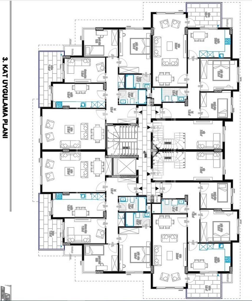 Schöne Dach-Maisonette 5+1 für Investitionen in der Gegend in Oba