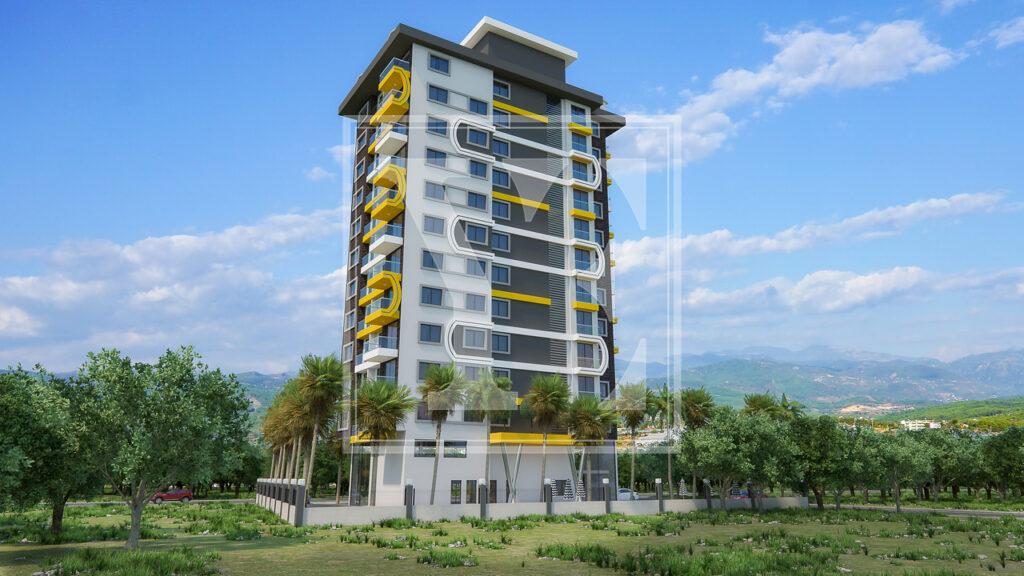 Erstaunliche Dach-Maisonette 3+1 mit schöner Aussicht in Mahmutlar (Verkauft)