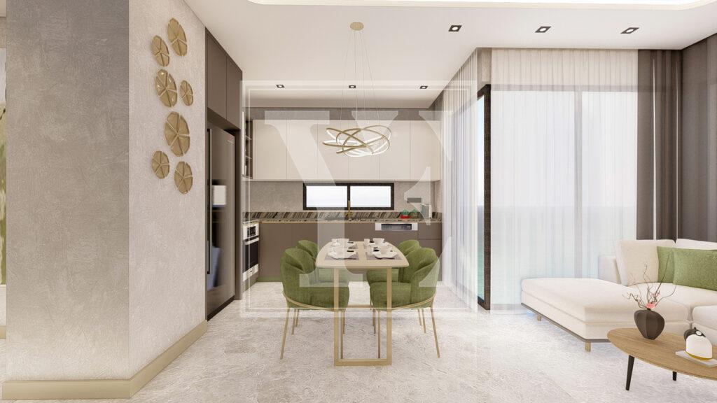 Современный дуплекс на крыше 3+1 в красивом районе Кестеля