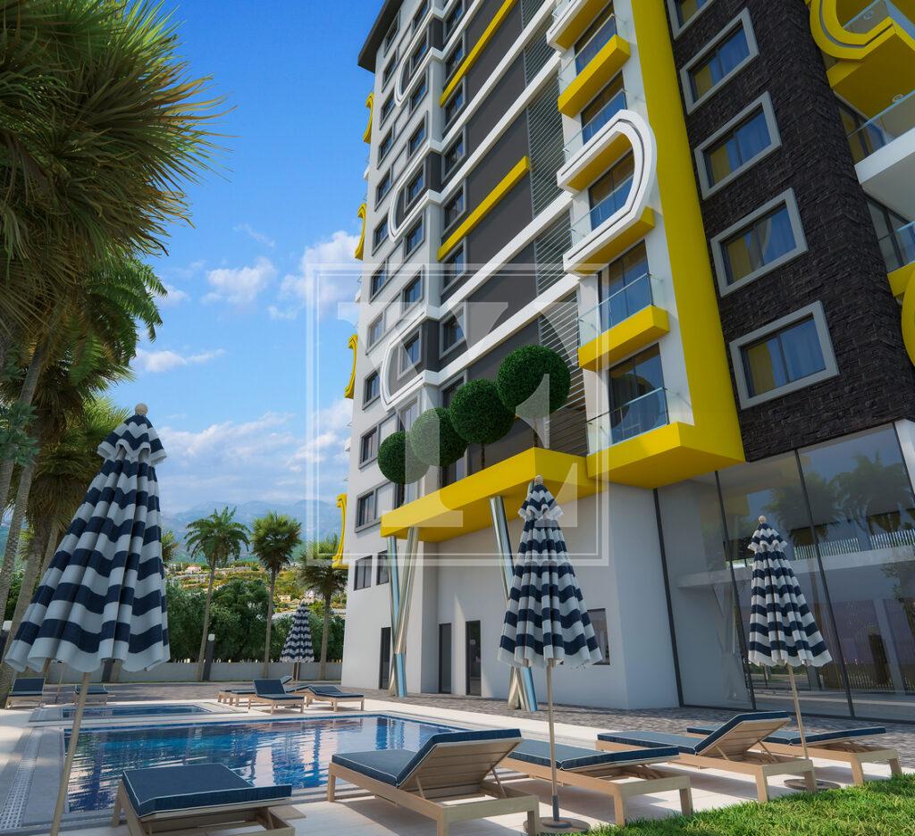 Erstaunliche Dach-Maisonette 3+1 mit schöner Aussicht in Mahmutlar (Verkauft)