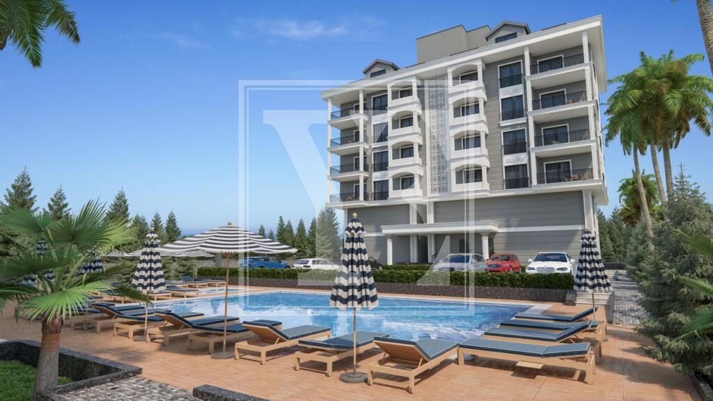 Cozy apartment 1+1 for investment in the beautiful area in Kargicak