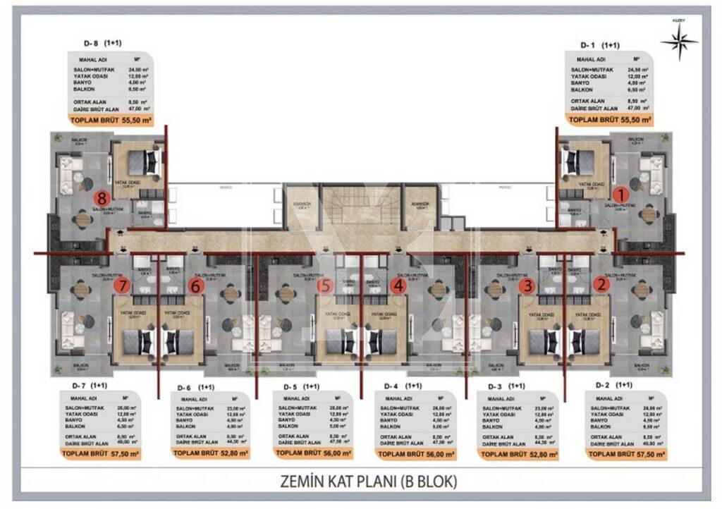Roof duplex 4+1 in a luxury residential complex