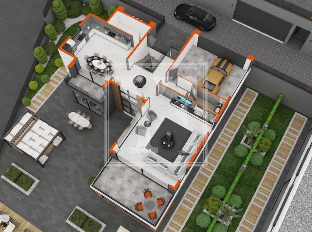 Luxusvilla 5+1 in der wunderschönen Gegend in Kargicak