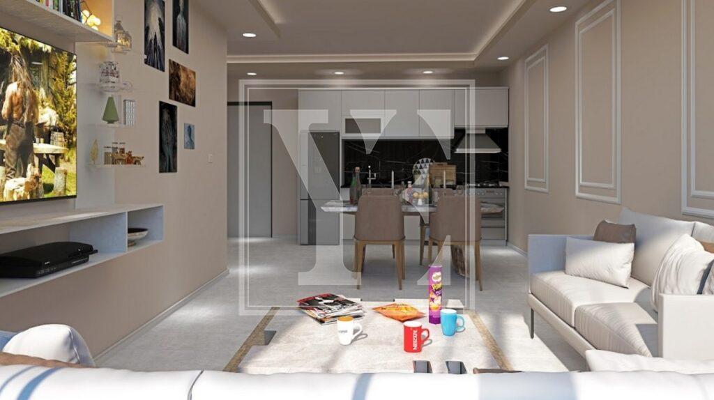 Nice garden duplex 3+1 for investment in the beautiful area in Payallar