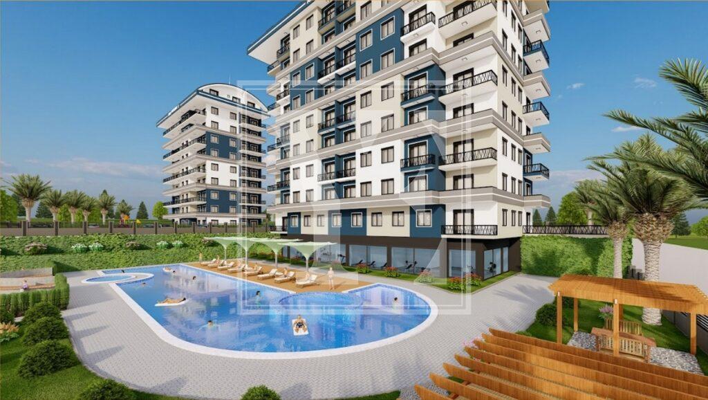 Nice garden duplex 3+1 for investment in the beautiful area in Payallar