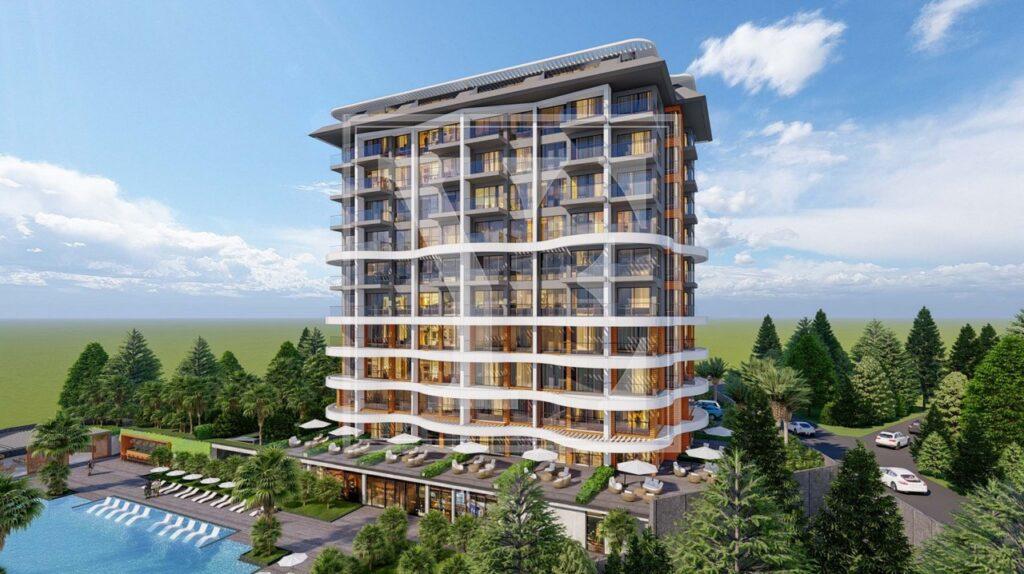 Дуплекс 3+1 на крыше в красивом районе Демирташа