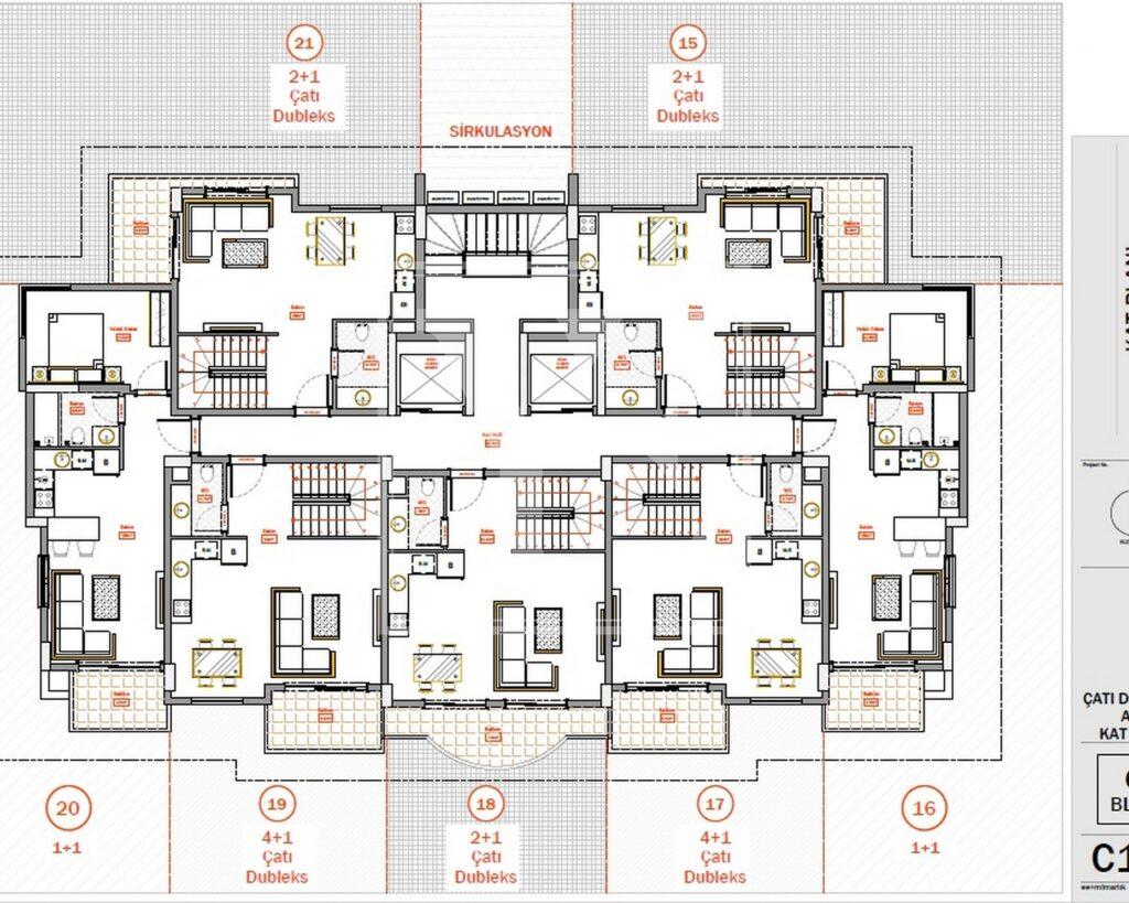 Neue Dach-Maisonette 4+1 zur Investition in der schönen Gegend in Turkler