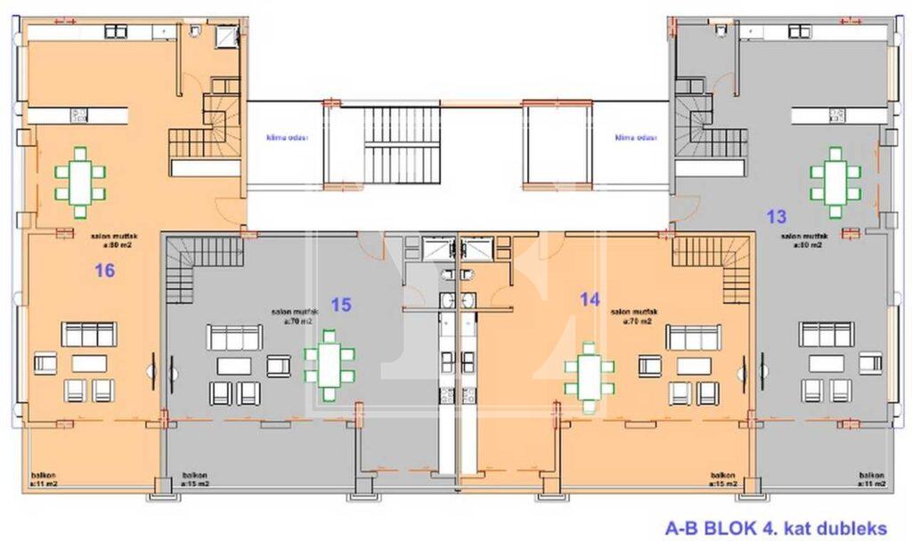 Schöne 3+1-Dach-Maisonette für hochwertiges Wohnen in Kargicak