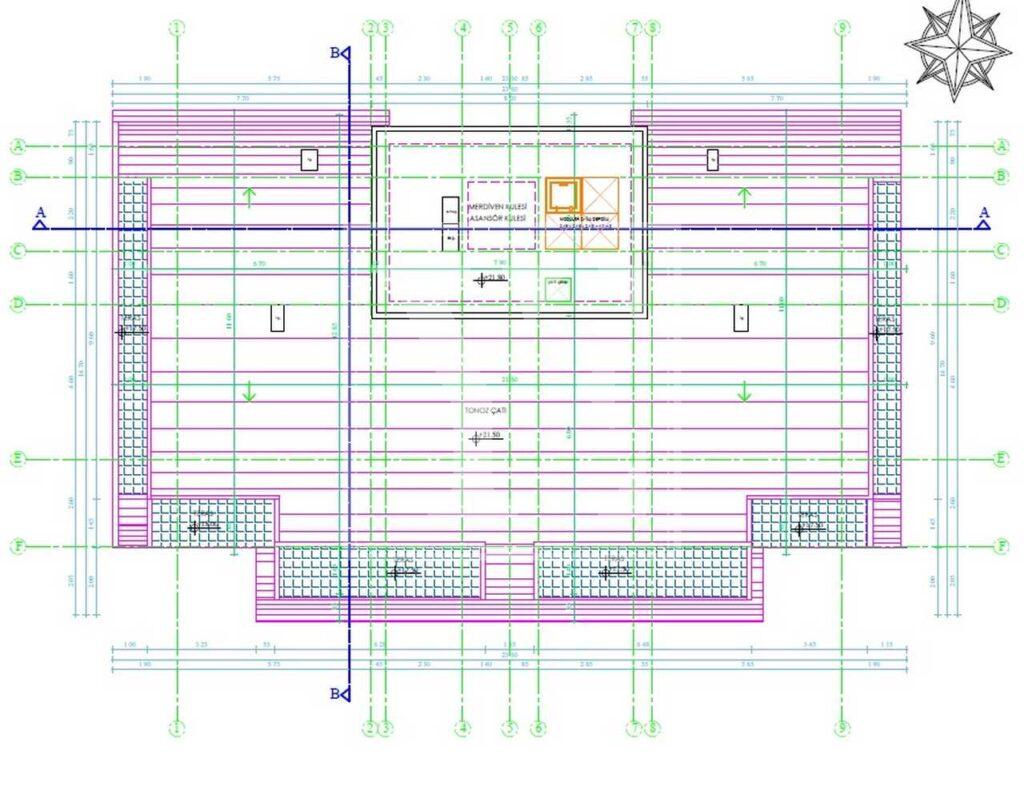 Tolle Maisonette-Wohnung 2+1 in der wunderschönen Gegend in Çiplakli