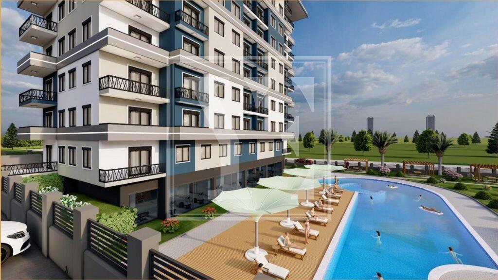 Nice garden duplex 3+1 for investment in the beautiful area in Payallar