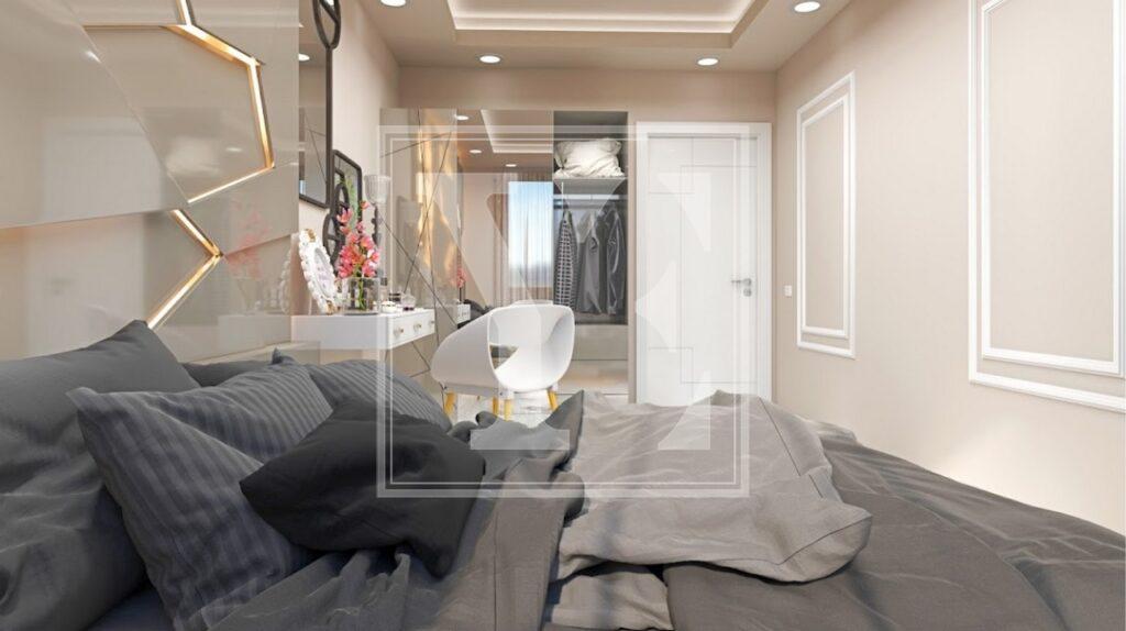 Nice garden duplex 3+1 for investment in the beautiful area in Payallar