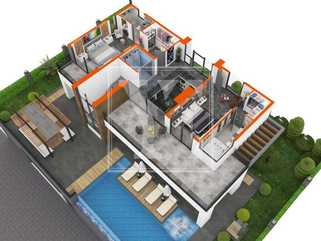 ویلای لوکس 3+1 در منطقه زیبای کارگیجک