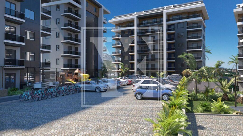 پشت بام دنج دوبلکس 3+1 برای منطقه زندگی و تفریحی آلانیا