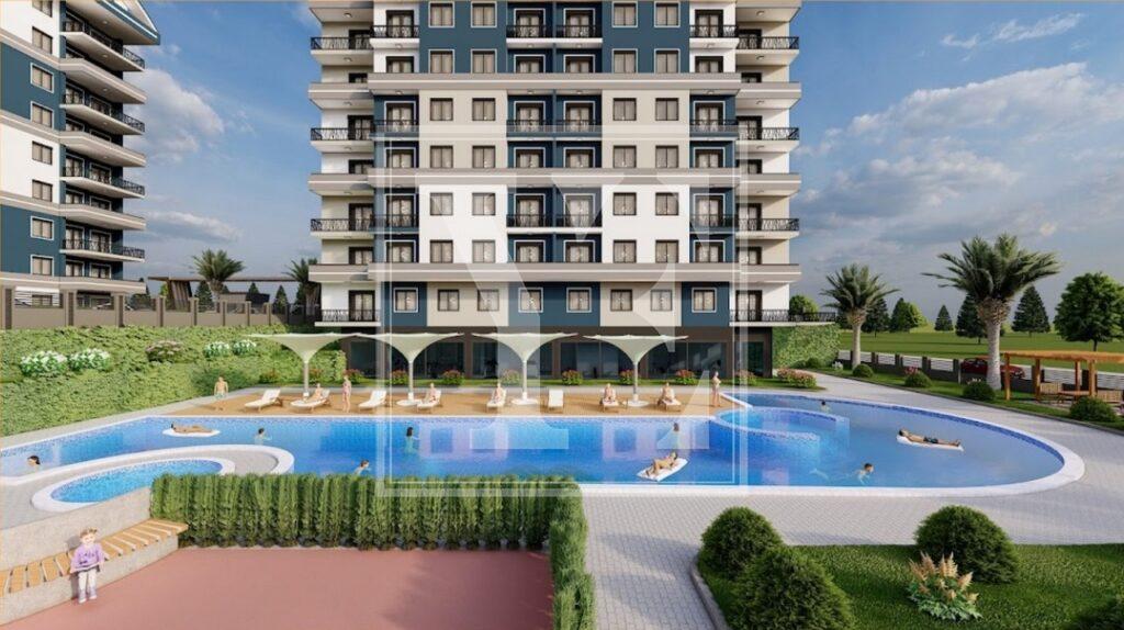 Nice garden duplex 3+1 for investment in the beautiful area in Payallar