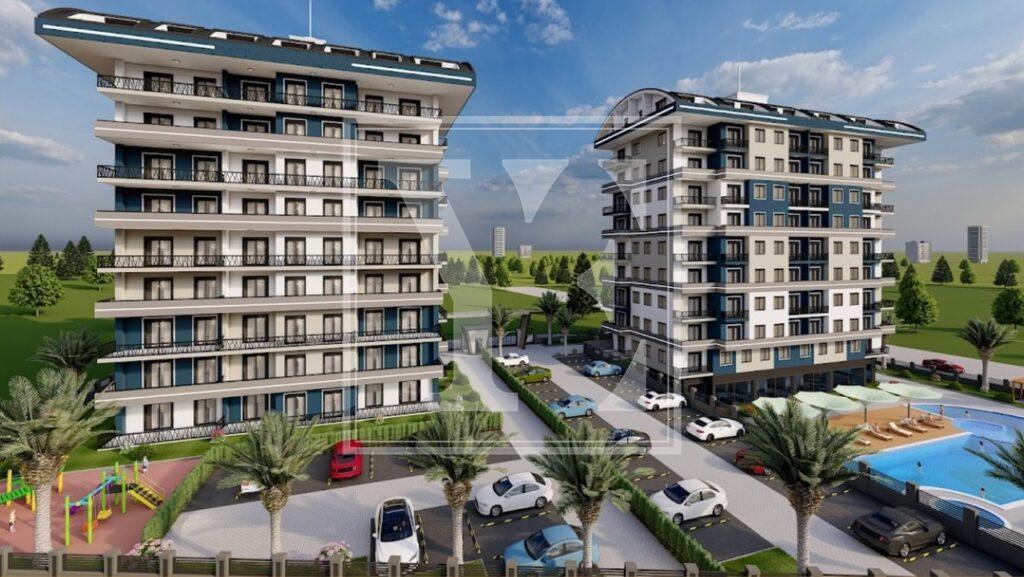 Nice garden duplex 3+1 for investment in the beautiful area in Payallar