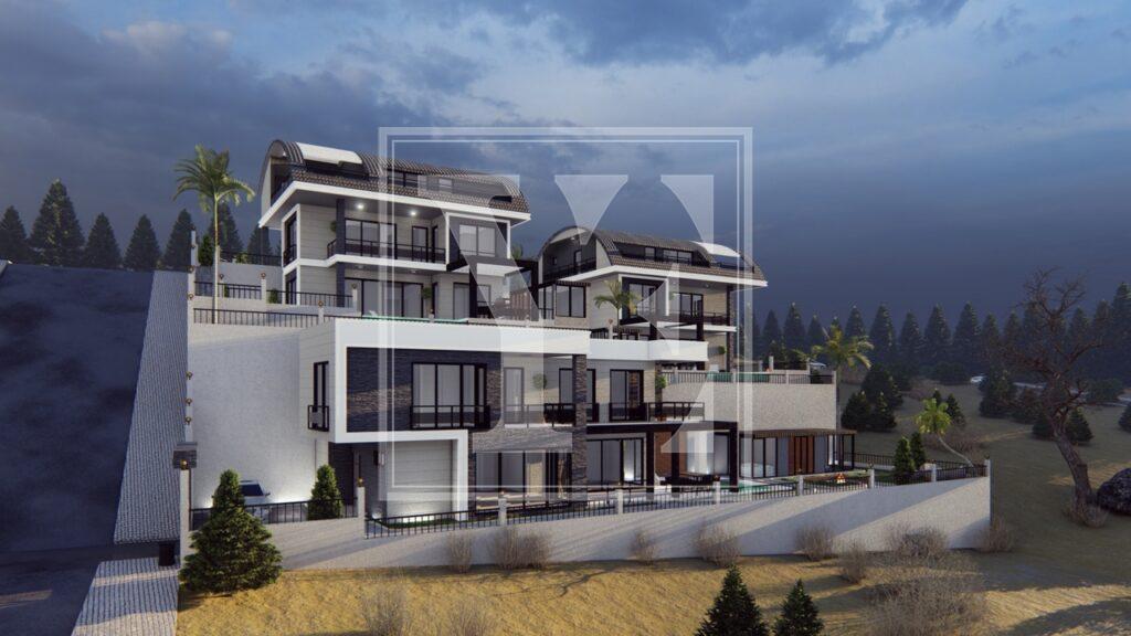 Дворівнева вілла в красивому районі Бекташ