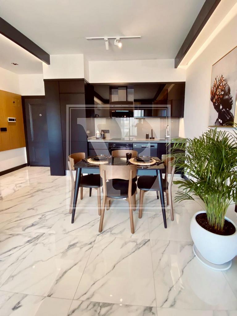 Елегантний садовий дуплекс 2+1 з прекрасним видом на Середземне море