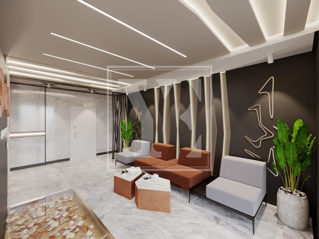 Neue Wohnung 1+1 in der erstaunlichen Anlage in der Gegend von Demirtas