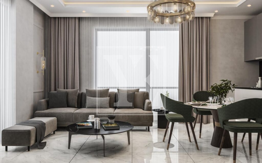 Замечательный дуплекс на крыше 2+1 в хорошем районе Оба.