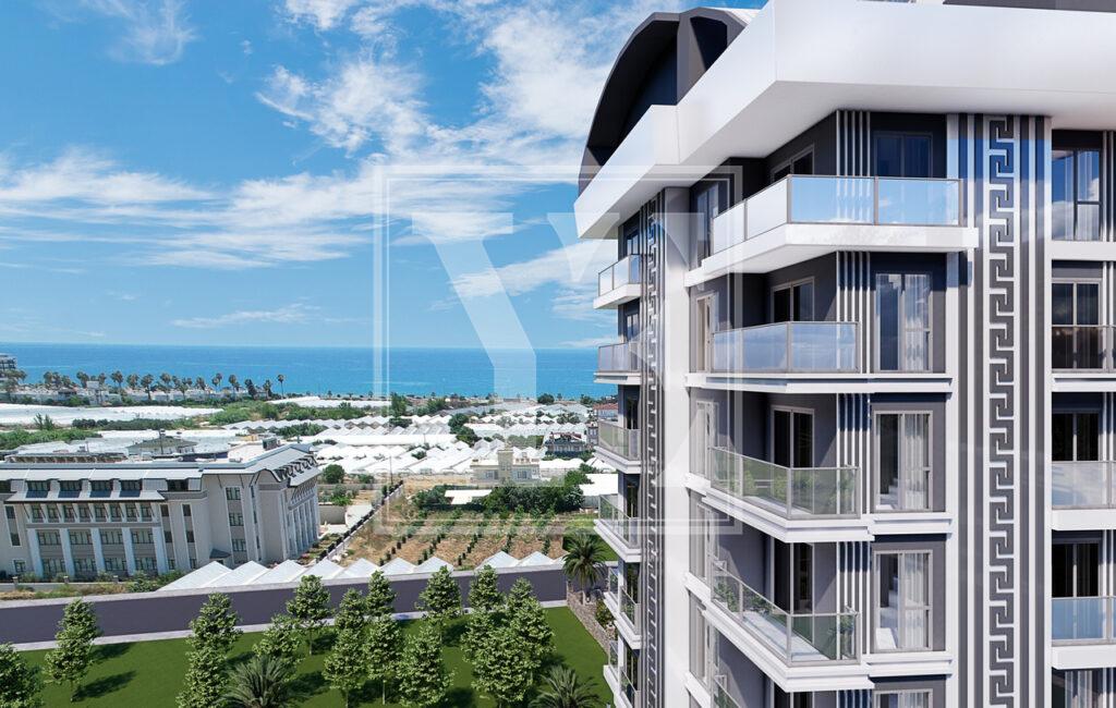 Neue Wohnung 1+1 in der wunderschönen Gegend in Payallar