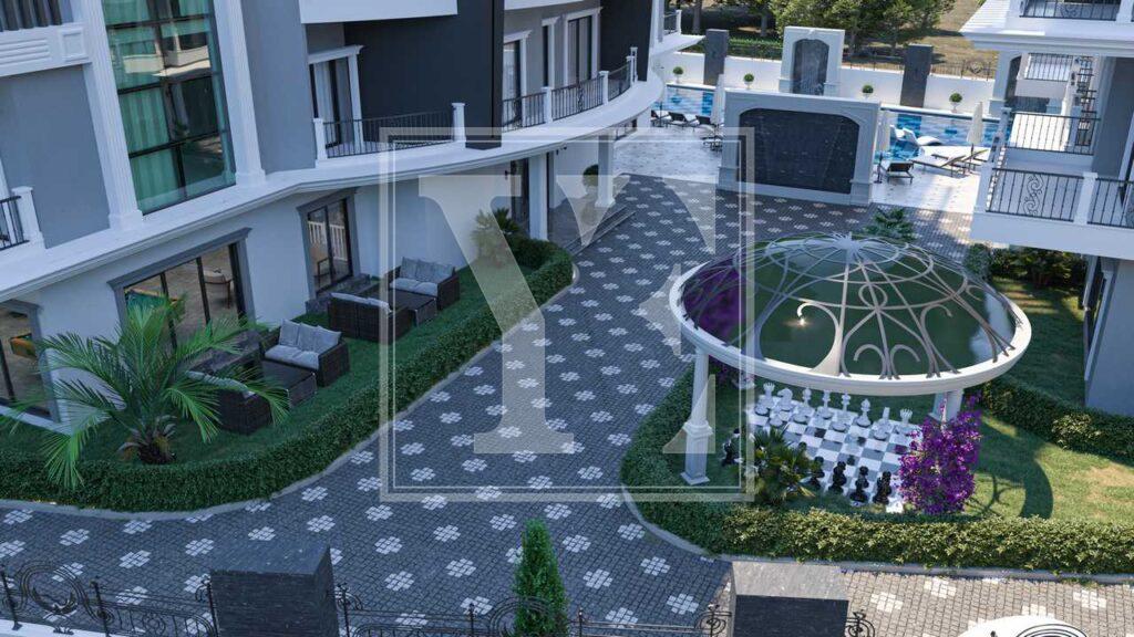 Nice garden duplex 2+1 close to the beautiful Cleopatra  beach in Alanya