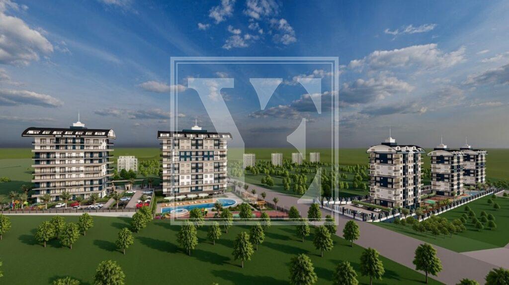 Nice garden duplex 3+1 for investment in the beautiful area in Payallar