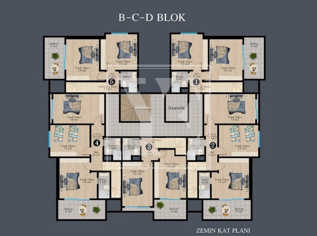 3+1 Garten-Maisonette im Büyükhasbahçe