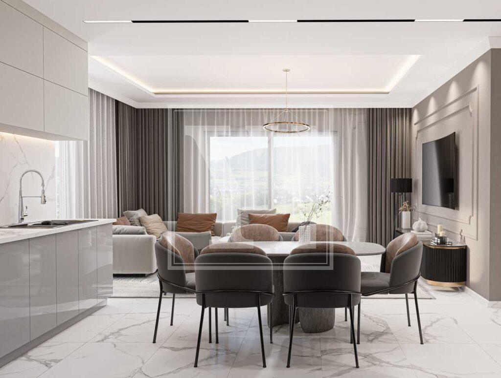 Уютный дуплекс на крыше 2+1 для инвестиций в Авсалларе