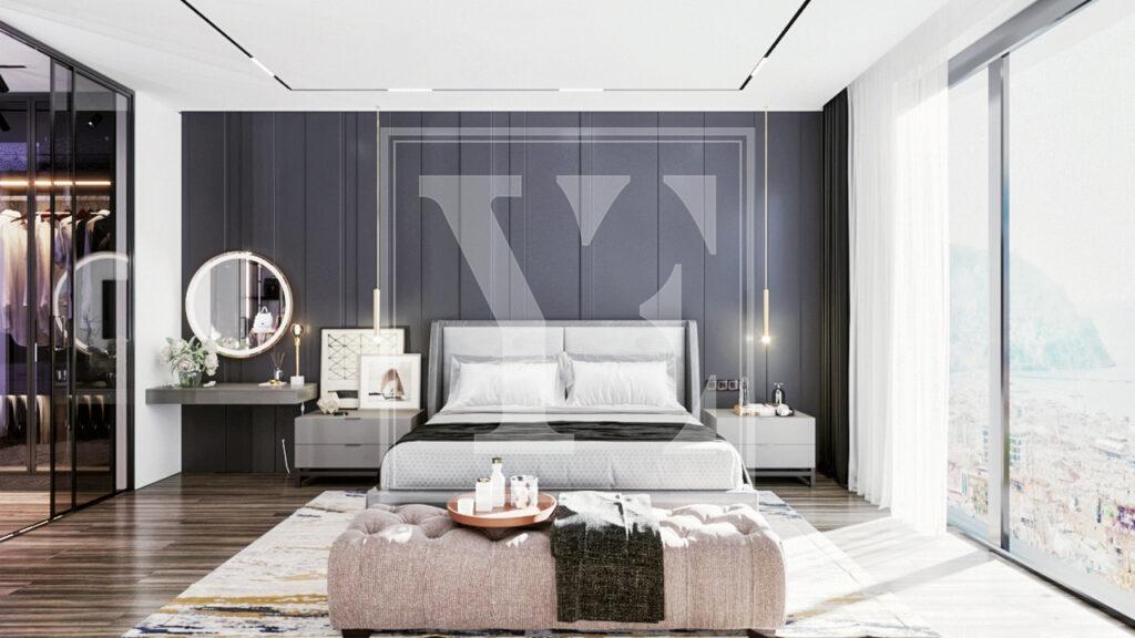 Красивий і сучасний дуплекс на даху 3+1 в елітному проекті в Аланії