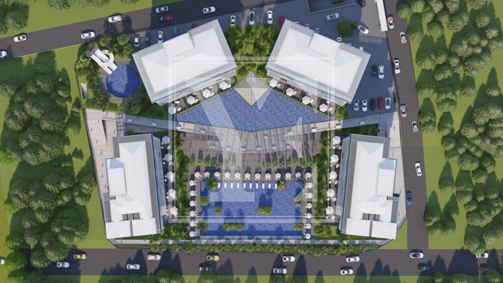 سقف دوبلکس زیبا 5+1 در منطقه Okurcalar، آلانیا