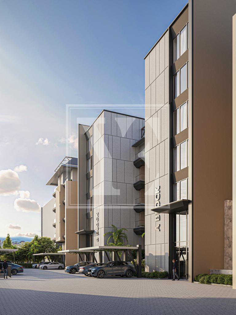 آپارتمان شیک 1+1 با منظره زیبای دریا در مرکز آلانیا