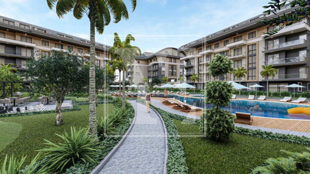 Four bedroom garden duplex in the best area of Alanya