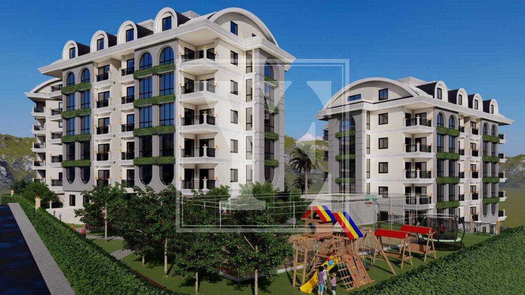 آپارتمان شگفت انگیز 4+1 در منطقه زیبای آلانیا