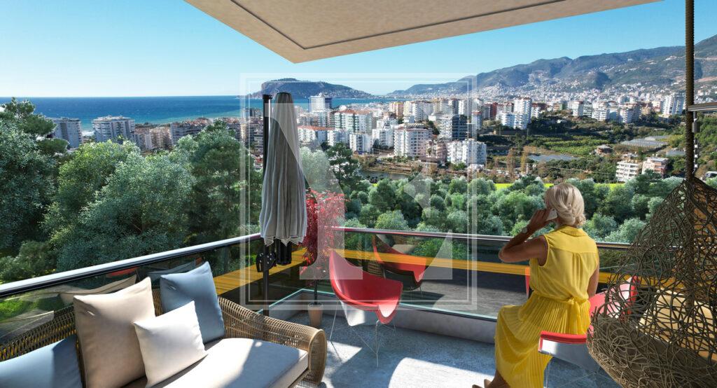 Розкішний садовий дуплекс 3+1 в районі Кестель