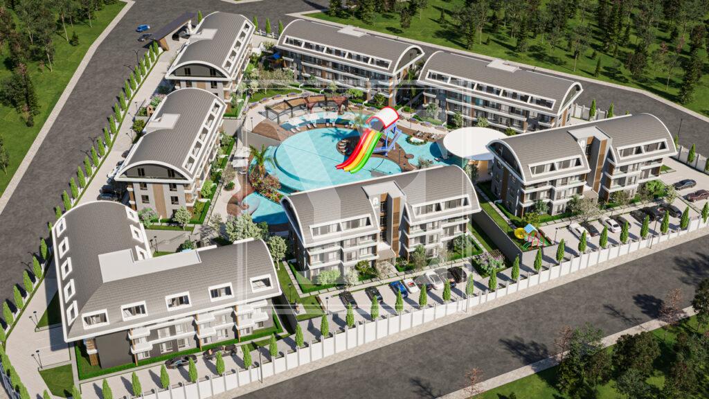 آپارتمان لوکس 3+1 در منطقه زیبا در تورکلر