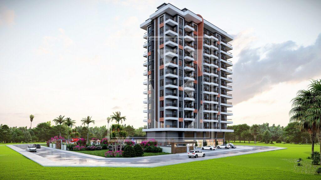 Роскошная квартира 1+1 для проживания в элегантном комплексе в Махмутларе