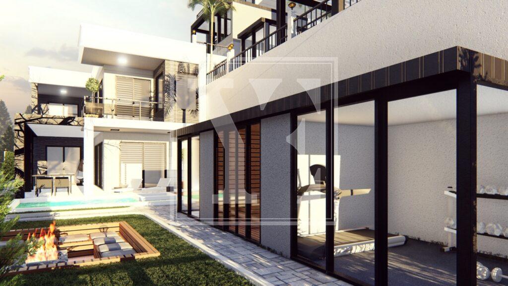 Дворівнева вілла в красивому районі Бекташ