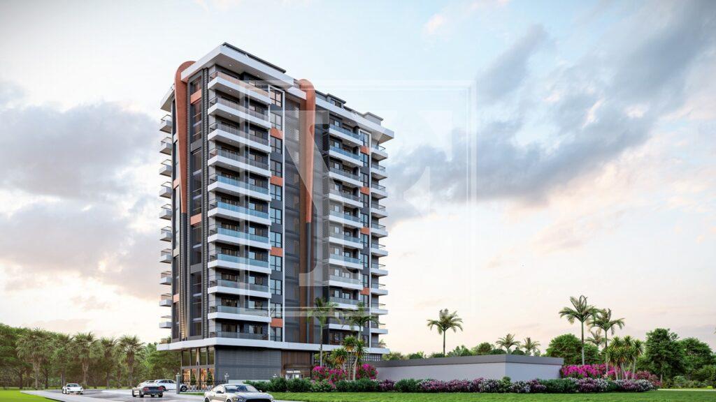 Роскошная квартира 1+1 для проживания в элегантном комплексе в Махмутларе