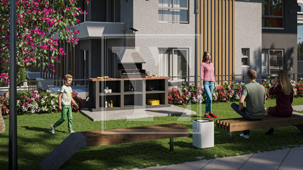 آپارتمان لوکس 3+1 در منطقه زیبا در تورکلر