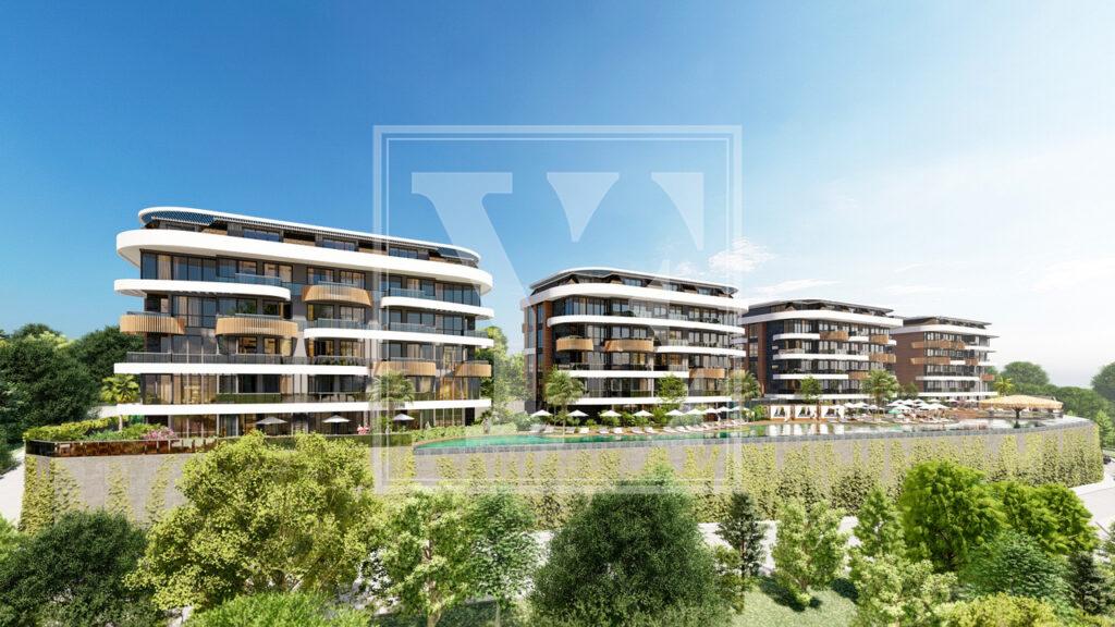 Современный дуплекс на крыше 3+1 в красивом районе Кестеля