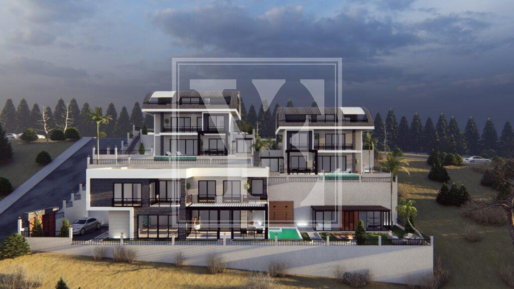 Дворівнева вілла в красивому районі Бекташ