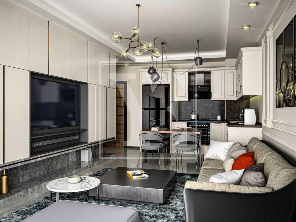 Чудова квартира 1+1 в Махмутларі для інвестицій