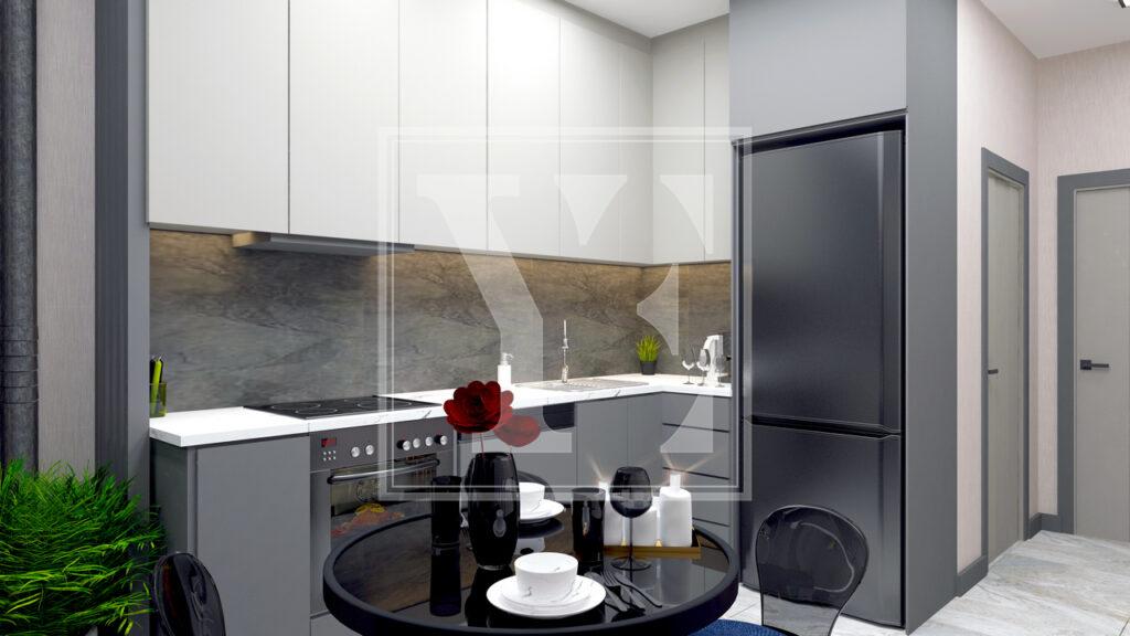 Дуплекс 2+1 на крыше в районе Демирташ