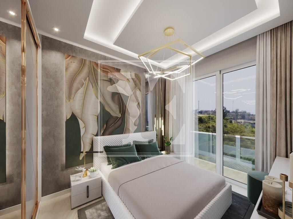 Neue Wohnung 1+1 in der erstaunlichen Anlage in der Gegend von Demirtas