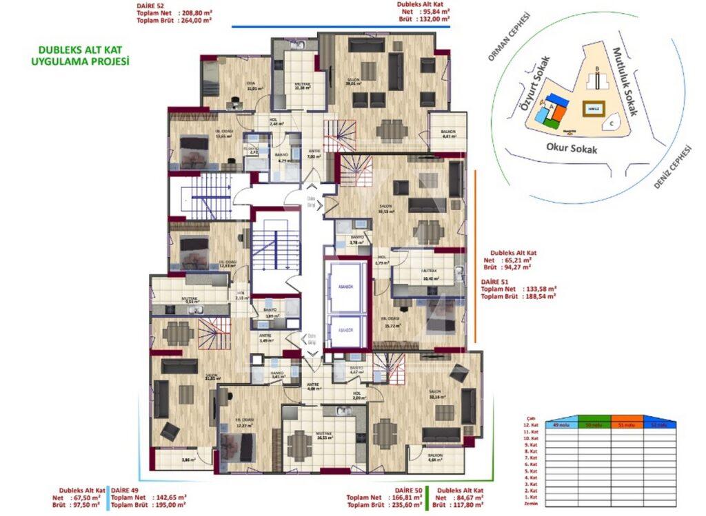 4+1 Dach-Maisonette im Kartal, Istanbul (Verkauft)