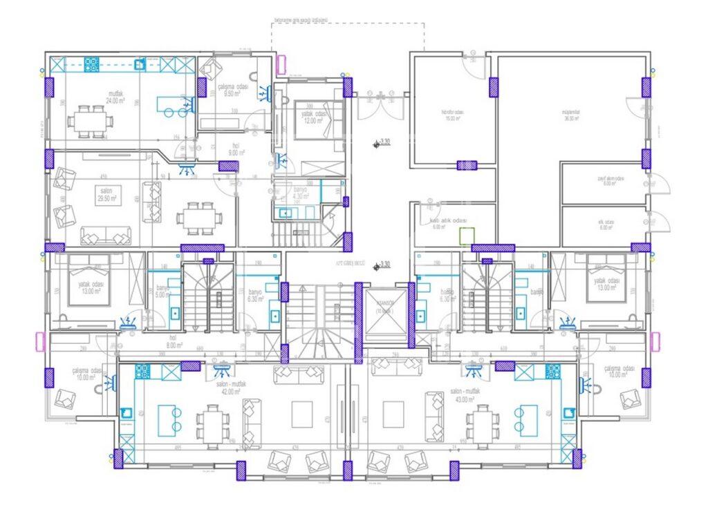 باغ دوبلکس زیبا 4+1 در منطقه فوق العاده در اوبا (فروخته شد)