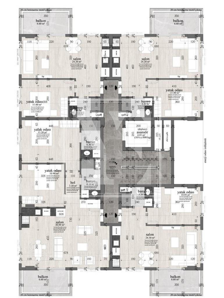 Недорогая квартира 1+1 на продажу в Махмутларе